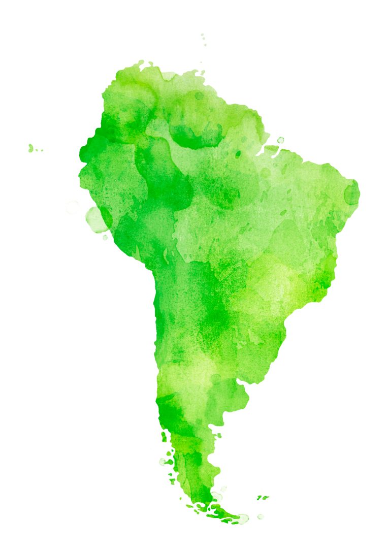 sudamerica en verde